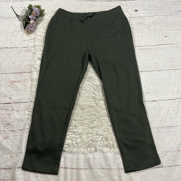 NWT Ted Baker Vveria Relaxed High Rise Straight Leg Jogger Khaki Olive Green - Picture 2 of 12